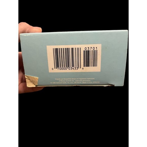 Vintage 1990 Hallmark Crayola Bunny Rabbit Painter Easter Egg Holder Figure - Picture 8 of 8